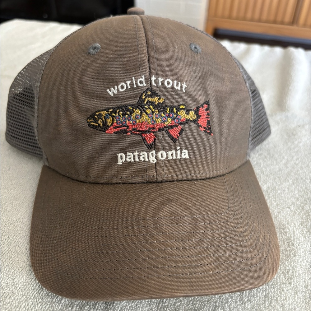 Patagonia world trout brook fishstitch baseball hat